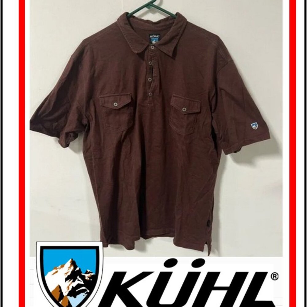 KUHL— Men's Brown / Rust Polo Shirt